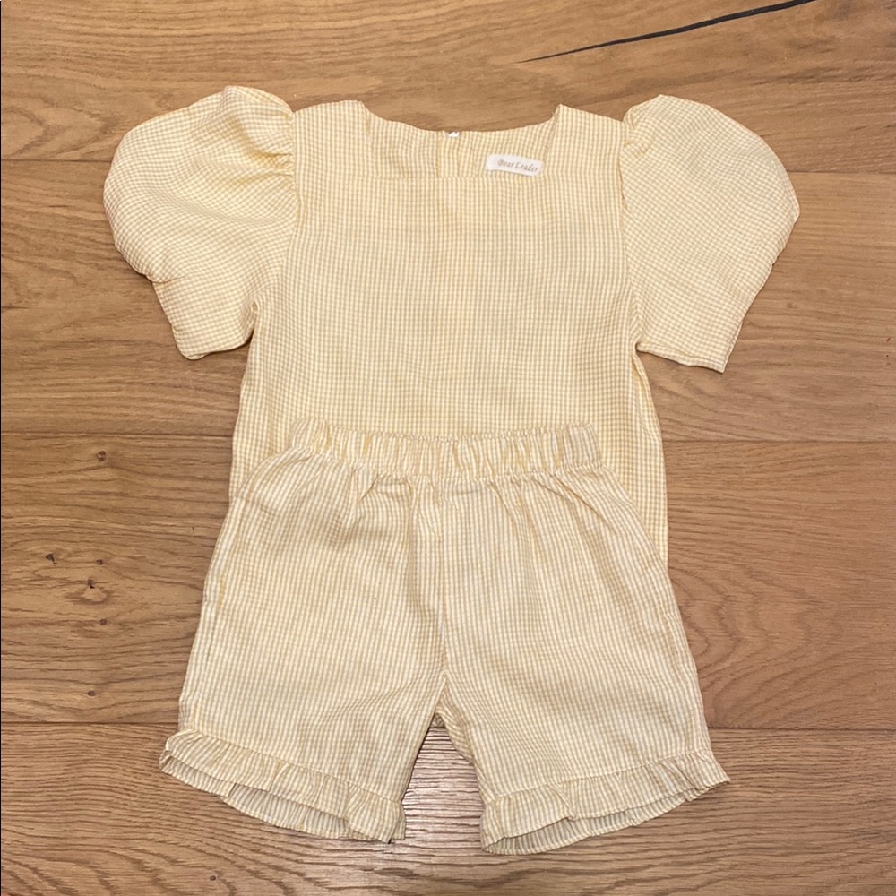 Yellow Gingham Set